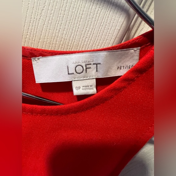 Loft Red Dress - Picture 2 of 6